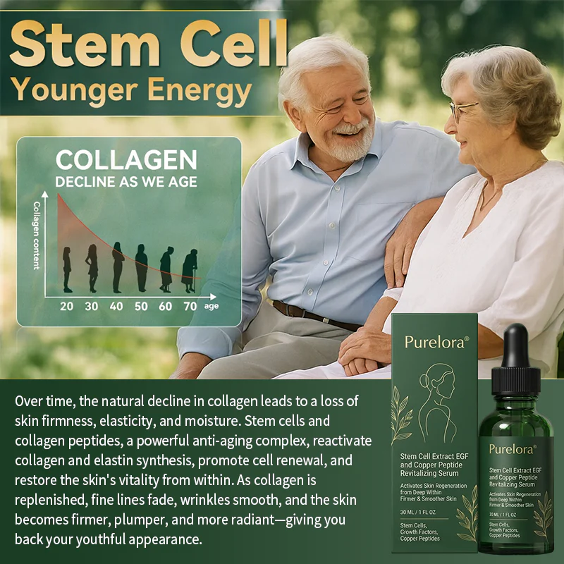 💖Change from the inside out | Purelora® Stem Cell–Derived EGF & Copper Peptide Activating Serum  (Deeply activates skin renewal from within for firmer, smoother-looking skin) - Image 12