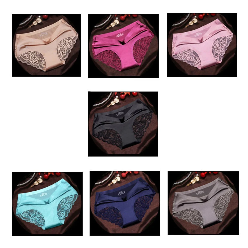 7Pcs Women's Pants exy Panties 2022 Women's Iace lingerie Solid Color Seamless briefs Mid-Rise Briefs Woman cotton underwear - Image 14