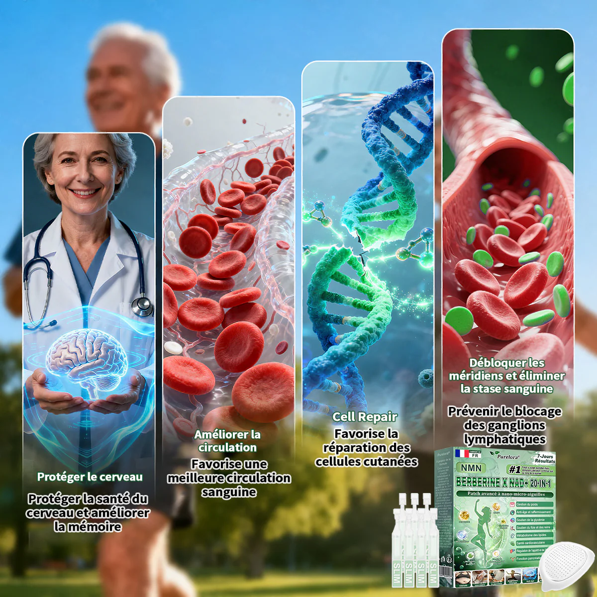🇫🇷Pharmacie en ligne française💖 p𝒖𝒓𝒆𝒍𝒐𝒓𝒂® NAD × 𝑬𝑮𝑪𝑮 20-𝒆𝒏-𝟏 𝐏𝐚𝙩𝙘𝙝 𝙈𝙞𝙘𝙧𝙤𝙣é𝙚𝒅𝒍𝒆 𝑨𝒗𝒂𝐧𝐜é 𝙉𝙖𝒏𝒐 (𝐔𝐧𝐞 𝐬𝐞𝐮𝐥𝐞 𝐟𝐨𝐢𝐬 𝐩𝐚𝐫 𝐣𝐨𝐮𝐫, 𝐜𝐡𝐚𝐧𝐠𝐞𝐦𝐞𝐧𝐭𝐬 𝐯𝐢𝐬𝐢𝐛𝐥𝐞𝐬 𝐞𝐧 𝟕 𝐣𝐨𝐮𝐫𝐬) ✅𝐏𝐨𝐮𝐫 𝐥’𝐨𝐛é𝐬𝐢𝐭é, 🅟🅔🅐🅤 🅡🅔🅛â🅒🅗é🅔,𝐝𝐢𝐚𝐛è𝐭𝐞, 𝐚𝐩𝐧é𝐞 𝐝𝐮 𝐬𝐨𝐦𝐦𝐞𝐢𝐥, 𝐩𝐫𝐨𝐛𝐥è𝐦𝐞𝐬 𝐚𝐫𝐭𝐢𝐜𝐮𝐥𝐚𝐢𝐫𝐞𝐬, 𝐞𝐭 𝐛𝐢𝐞𝐧 𝐩𝐥𝐮𝐬 - Image 6