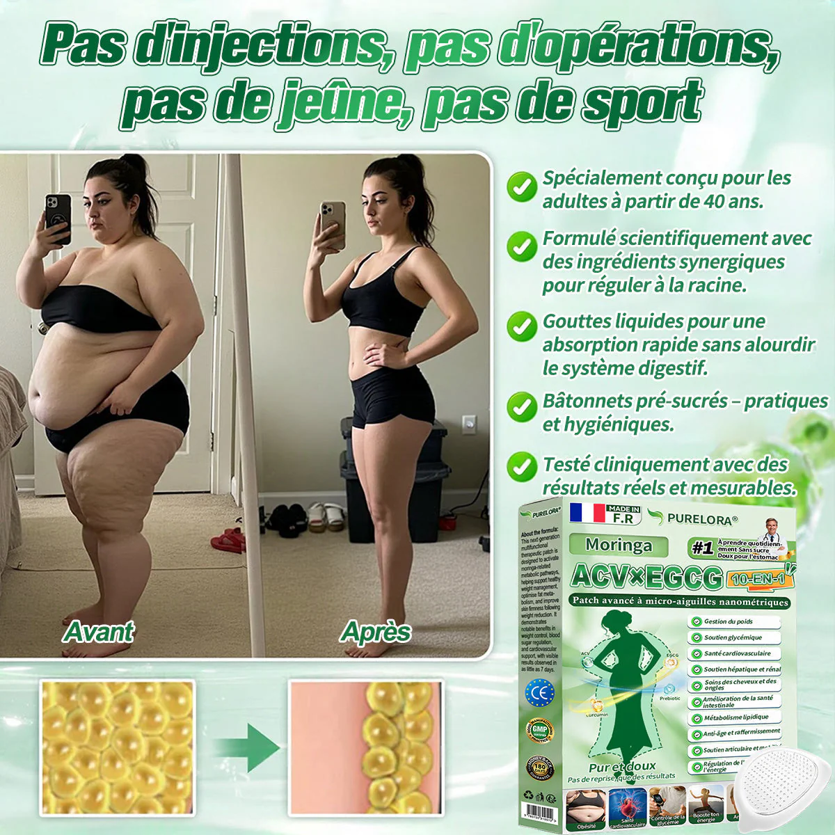 🏥Pharmacie en ligne française p𝒖𝒓𝒆𝒍𝒐𝒓𝒂® 𝑨𝑪𝑽 × 𝑬𝑮𝑪𝑮 𝟏𝟎-𝒆𝒏-𝟏 𝐏𝐚𝙩𝙘𝙝 𝙈𝙞𝙘𝙧𝙤𝙣é𝙚𝒅𝒍𝒆 𝑨𝒗𝒂𝐧𝐜é 𝙉𝙖𝒏𝒐 (𝐔𝐧𝐞 𝐬𝐞𝐮𝐥𝐞 𝐟𝐨𝐢𝐬 𝐩𝐚𝐫 𝐣𝐨𝐮𝐫, 𝐜𝐡𝐚𝐧𝐠𝐞𝐦𝐞𝐧𝐭𝐬 𝐯𝐢𝐬𝐢𝐛𝐥𝐞𝐬 𝐞𝐧 𝟕 𝐣𝐨𝐮𝐫𝐬) ✅𝐏𝐨𝐮𝐫 𝐥’𝐨𝐛é𝐬𝐢𝐭é, 🅟🅔🅐🅤 🅡🅔🅛â🅒🅗é🅔,𝐝𝐢𝐚𝐛è𝐭𝐞, 𝐚𝐩𝐧é𝐞 𝐝𝐮 𝐬𝐨𝐦𝐦𝐞𝐢𝐥, 𝐩𝐫𝐨𝐛𝐥è𝐦𝐞𝐬 𝐚𝐫𝐭𝐢𝐜𝐮𝐥𝐚𝐢𝐫𝐞𝐬, 𝐞𝐭 𝐛𝐢𝐞𝐧 𝐩𝐥𝐮𝐬 - Image 2