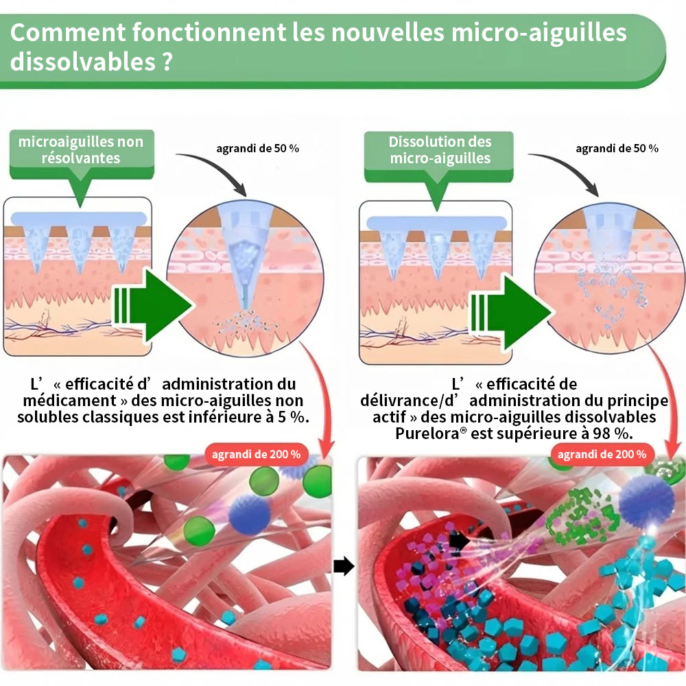 🇫🇷 Nouveauté 2026丨 Purelora® Moringa Berbérine x NAD+ Patch Nano-Microneedle 10-en-1 Une application par jour, changements visibles dès 7 jours. Pour accompagner la gestion du poids et le bien-être global. - Image 8