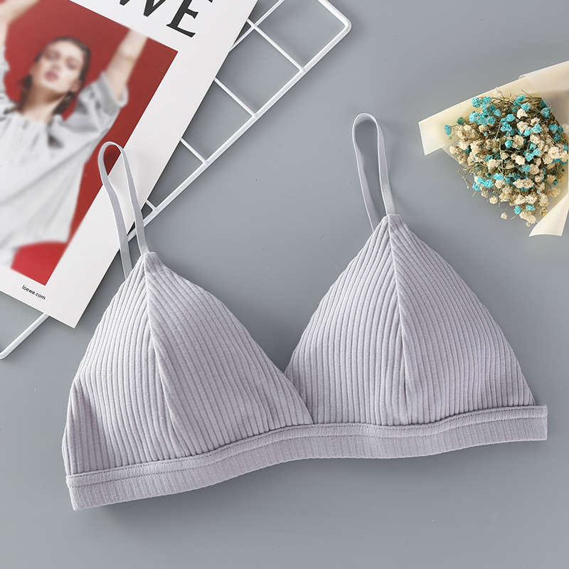 Sexy Women's Bra Sexy Lingerie Triangle Cup Threaded Cotton Bralettes Comfortable Brassie Female Seamless Underwear - Image 2