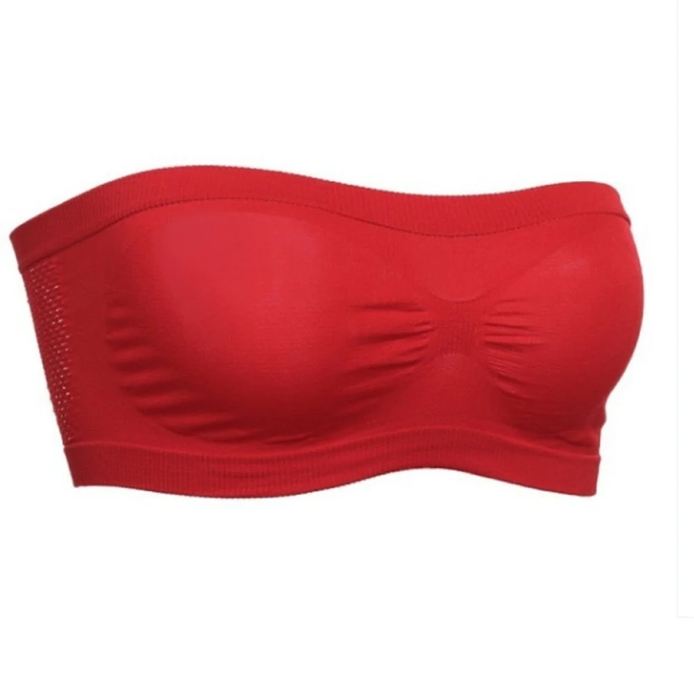 Spring Summer Women Bra Seamless Tube Top Bra Strapless Bandeau Push up Bra Women's Underwear Basic Stretch Underwear Lingerie - Image 11