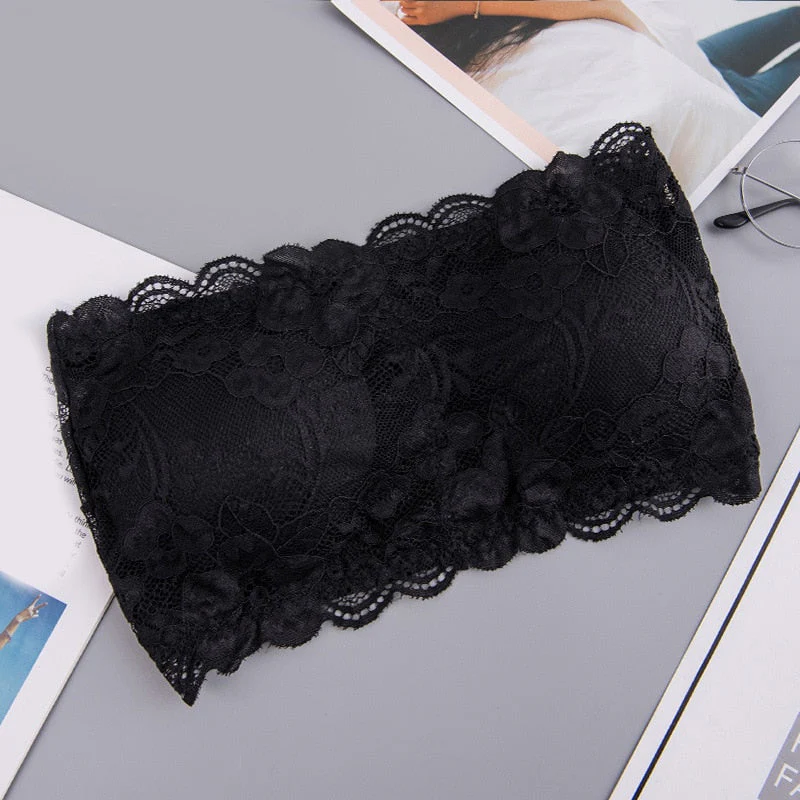 Spring Summer Women Bra Seamless Tube Top Bra Strapless Bandeau Push up Bra Women's Underwear Basic Stretch Underwear Lingerie - Image 5